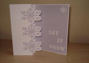 Snowflake Foldback Card