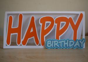Happy Word Card Birthday