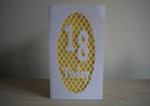 18 Oval Lattice Number Card