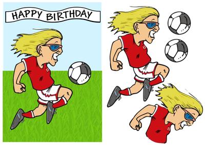 Footballer on the Run - Red