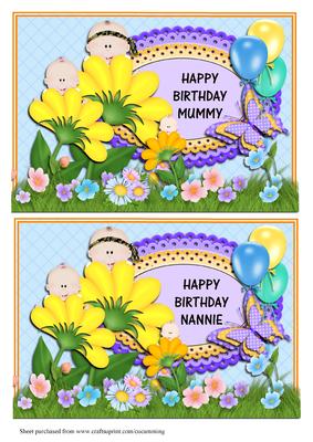 Happy Birthday Mummy/nannie