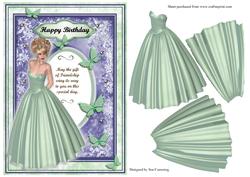 Birthday Flutterings - Mint