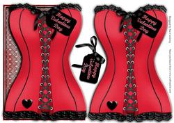 Corsets Valentines -ravishing Red
