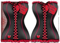 Corsets Valentines - Boldly Black