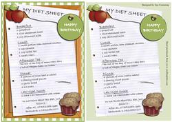 My Diet Sheet