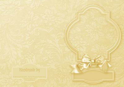 Cream Fancy Shaped Frame Card