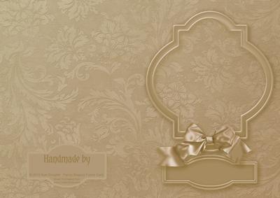 Taupe Fancy Shaped Frame Card