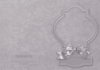Silver Fancy Shaped Frame Card