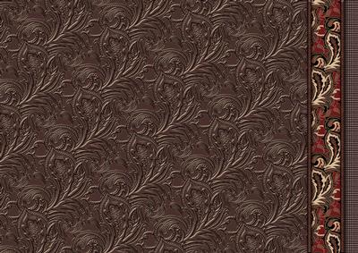 Brown Embossed Paisley with Border Backing Paper