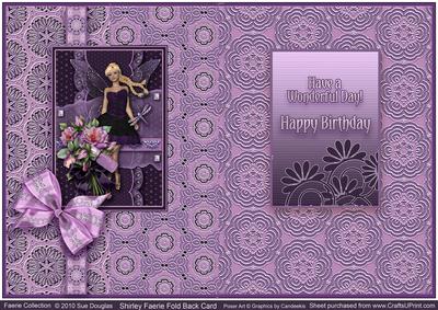 Shirley Faerie Fold Back Birthday Card