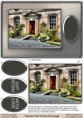 Dalemain Hall Painting Decoupage
