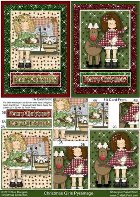Christmas Girls Pyramage