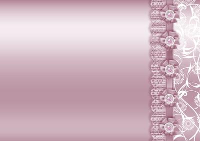 Orchid Pink Metallic with Lace Border Backing Paper