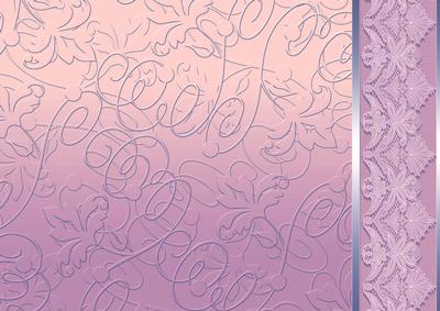 Orchid Pink Embossed with Lacey Border Backing Paper
