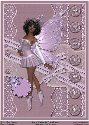 Lucy Faerie A4 Card Front