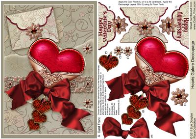 Hearts Galore Decoupage, Anniversary