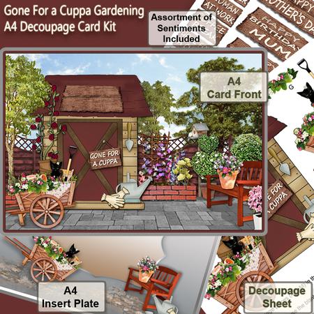 Gone for a Cuppa Gardening A4