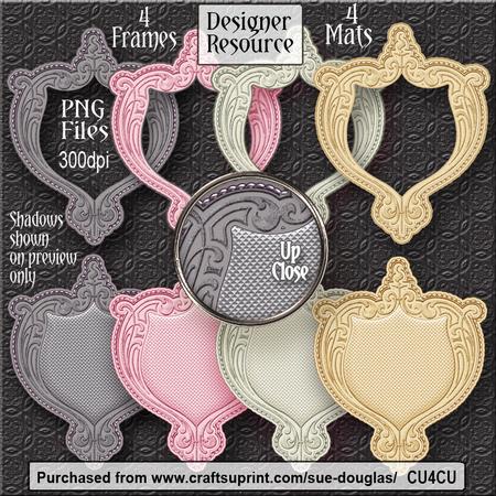Designer Resource - Panels and Frames - Set 1 Cu4cu