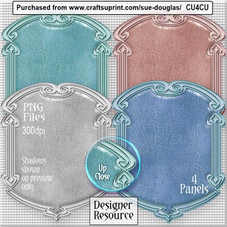 Designer Resource - Leather Panels Set 2