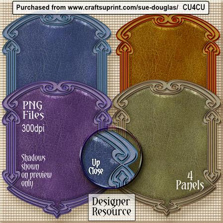 Designer Resource - Leather Panels Set 3