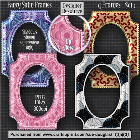 Designer Resource - Fancy Satin Frames - Set 1
