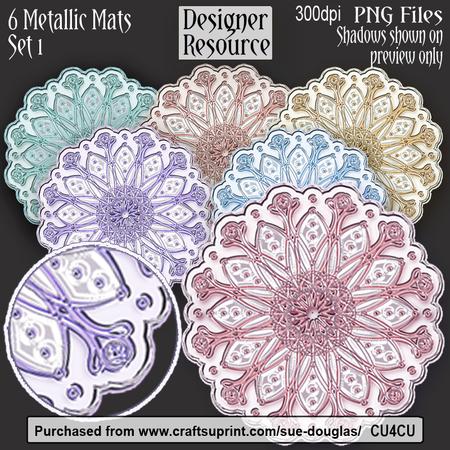 Designer Resource - Metallic Mats - Set 1