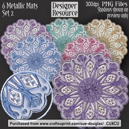 Designer Resource - Metallic Mats - Set 2