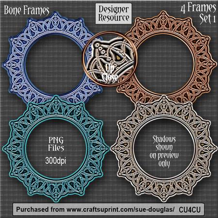 Designer Resource - Bone Frames - Set 1