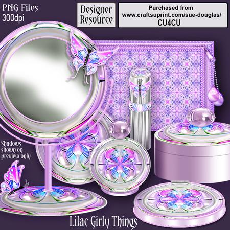 Designer Resource - Lilac Girly Things