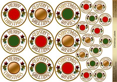 Christmas Labels Embellishments
