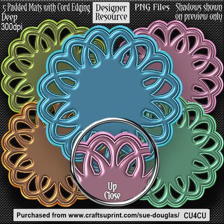Designer Resource - Padded Mats with Cord Edging - Deep