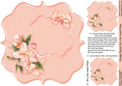 Vintage Dance - 8in x 8in Insert Plate