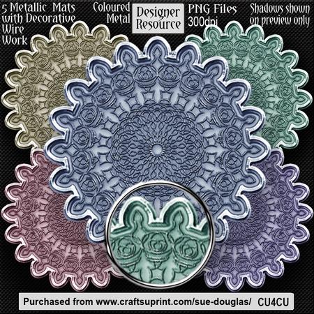 Designer Resource - Metallic Mats with Decor Wirework-cols