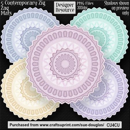 Designer Resource - Contemporary Zig Zag Mats