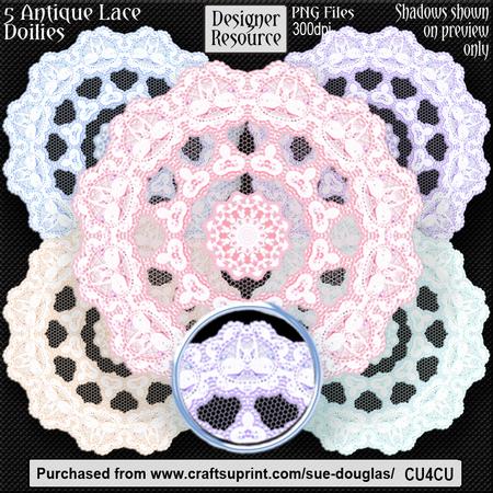 Designer Resource - Antique Lace Doilies