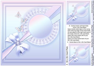 Morning Glory - 8in x 8in Insert Plate