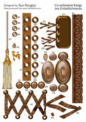 Joe Embellishments, Decoupage, Step by Step
