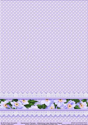 Matching Backing Paper for Sentiment Panels Lilac