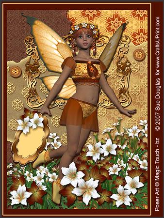 Alex Faerie Terracotta Kit, 6 Pages, Including Decoupage Step by Step