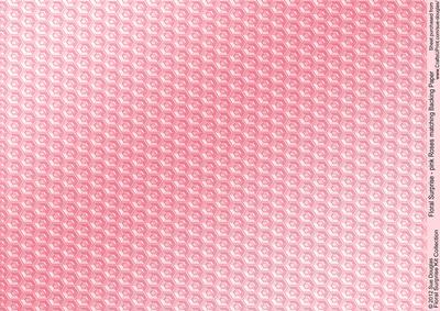 Floral Surprise Pink Roses Matching Backing Paper