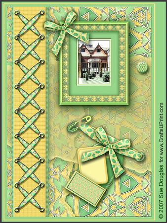Charlecote Park Lemon Landscape Kit, 6 Pages, Including Decoupage Step by Step
