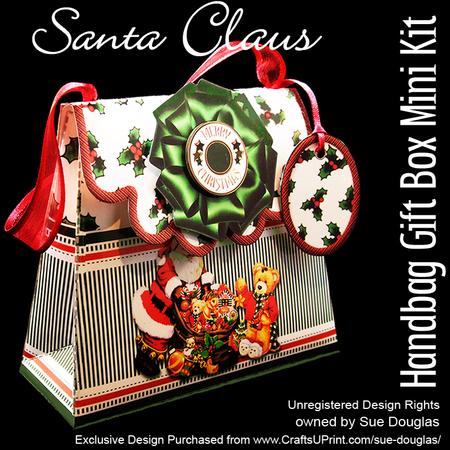 Handbag Gift Box Santa Claus