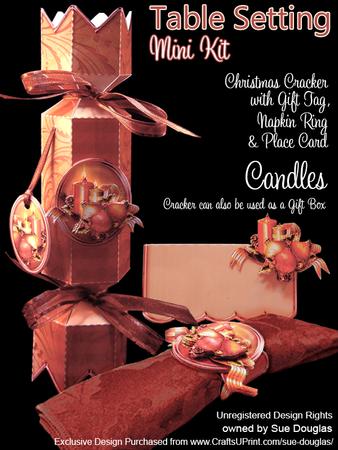 Table Setting Christmas Candles Mini Kit