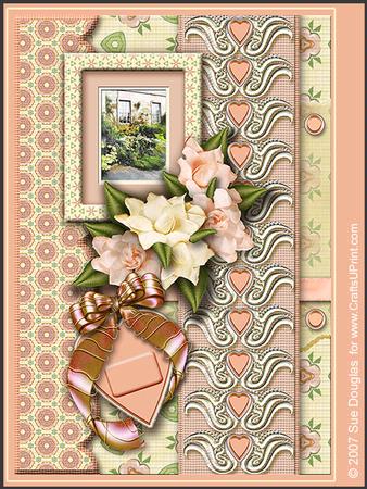 Dalemain Hall Lemon Landscape Kit, 6 Pages, Including Decoupage Step by Step
