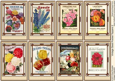 Vintage Seed Packet Toppers 2