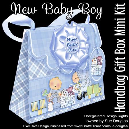 Handbag Gift Box New Baby Boy