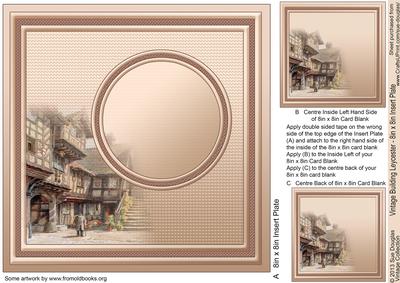 Vintage Building Leycester 8in x 8in Insert Plate