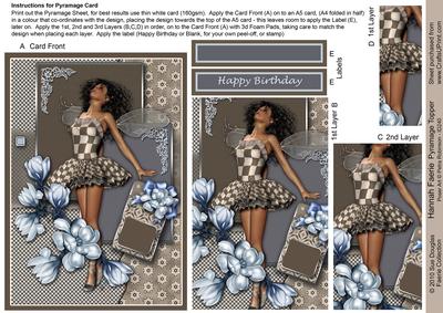 Hannah Faerie Pyramage Taupe Sheet