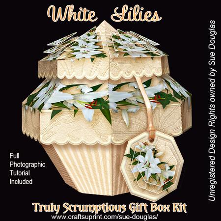 Truly Scrumptious Gift Box White Lilies