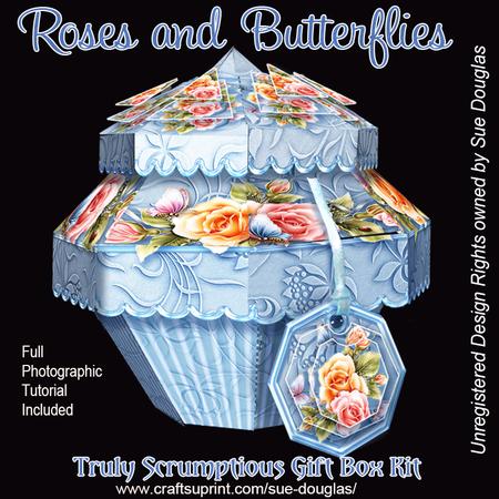 Truly Scrumptious Gift Box Roses and Butterflies